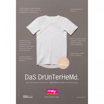 Mey Men's Dry Cotton Functional Round Neck T-Shirt - White - XXL