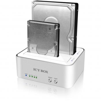 ICY BOX IB-120CL-U3 Plata, Color blanco - Base