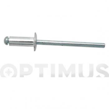 Remache cabeza alomada 3.0 x 18 aluminio 1000 uds clavo de acero Qfplus - 9616420