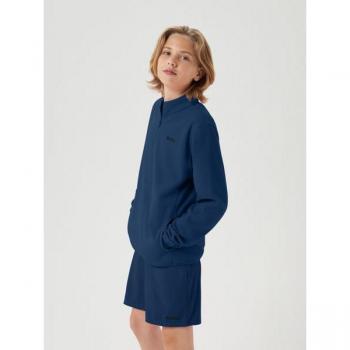 Björn Borg Kids' Blue Borg Half Zip Fleece Sweater, Size 134-140