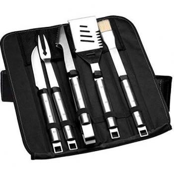 BergHOFF 6-Piece Stainless Steel Barbecue Set with Folding Bag