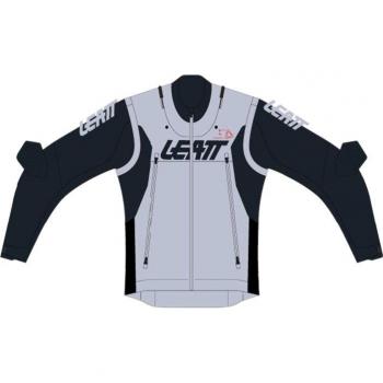 Leatt Chaqueta de Enduro Moto 4.5 X-Lite Forja - Impermeable, diseño ligero, colores negro, gris y rojo, talla XL