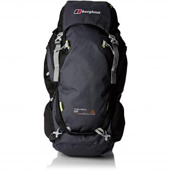berghaus Trail Head - Macuto de Senderismo de poliéster, 77 x 44 x 30 cm, Color Negro y Azul Oscuro