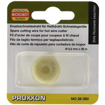 Proxxon 2228080 2228080-Rollo Hilo Alambre thermocut 230/e, Metal, 30 m x 0,2 mm