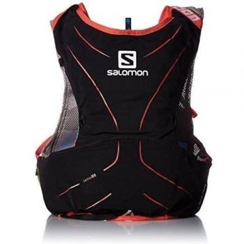   Salomon S-Lab Advanced Skin Backpack - Mochila de Hidratación para Running, Set de 5, color Negro/Rojo, talla 2X-Small