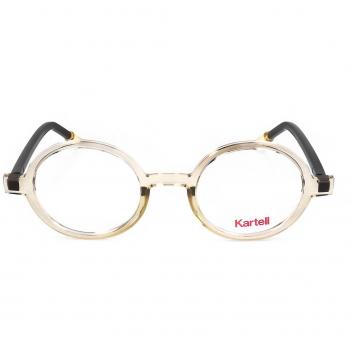 Kartell KL015V 04 Men's Eyeglasses Brown Size 46 - Frame Only, Blue Light Block Available