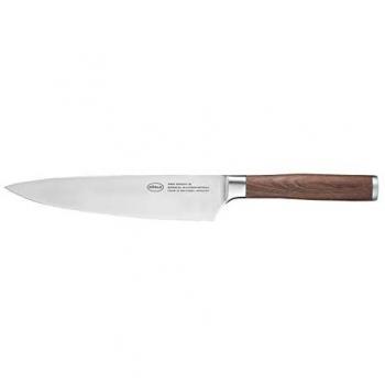 RÖSLE Masterclass 20 cm Chef's Knife - Ergonomic Walnut Handle, Made in Solingen, Special Blade Steel