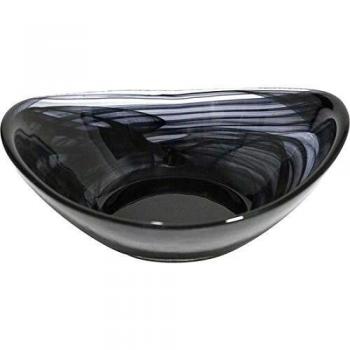Inde - Bol oval alabastro Acapulco negro 15 x 15 x 5 cm