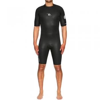 Traje de neopreno Rip Curl Freelite 2mm negro intenso con cremallera en la espalda - Talla S