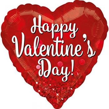 Amscan International 3647201 - Globo de papel de aluminio brillante para San Valentín, 71 x 71 cm