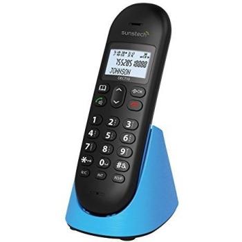 Sunstech DECT10BL - Teléfono inalámbrico, Color Azul