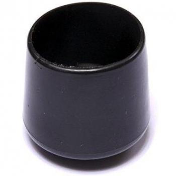 Brinox B75305N Contera exterior redonda flexible, Negro, Diámetro 30 mm, Set de 50 Piezas