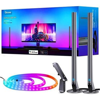 Tira de luz inteligente Govee TV Backlight 3 Pro RGBIC para televisores de 75-85 con tres cámaras y control Wi-Fi/Bluetooth