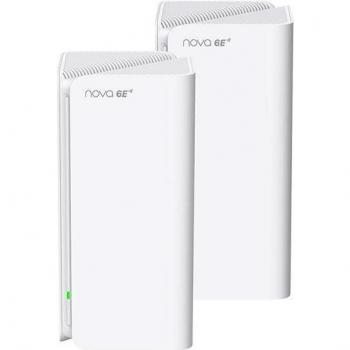 Tenda MX21 Pro (Paquete de 2) Sistema Mesh Wi-Fi 6E Tri-Banda (2,4 GHz/5 GHz/6 GHz) Cobertura de hasta 240㎡, 200 Dispositivos Conectados