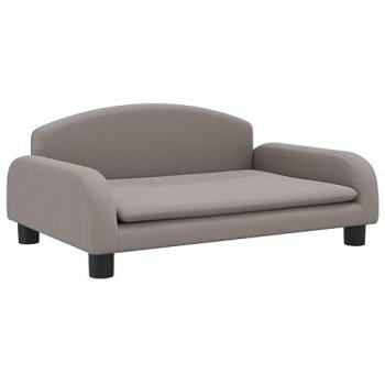 Cama para perros de tela gris taupé 70x45x30 cm Vidaxl Gris Topo