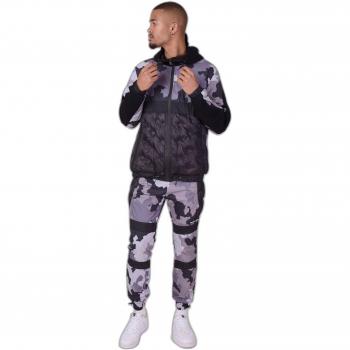 Project X Paris Two-Material Padded Jogging Suit - Black