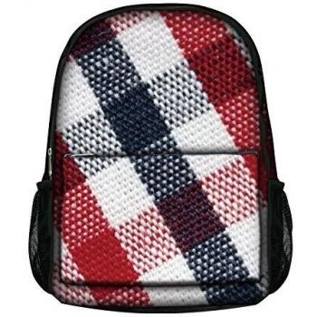 Luxburg diseño Mochila para la Escuela, Deporte, Ocio, Viajes. Diferentes diseños! Blau, Rot-weiß-karierten 300x420mm
