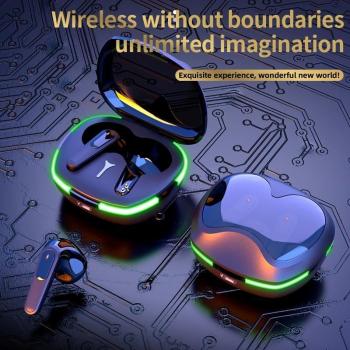 Auriculares Inalámbricos PRO60 Bluetooth 5.1 Estéreo para Juegos con Control Táctil, Llamadas HD Binaurales y Caja de Carga