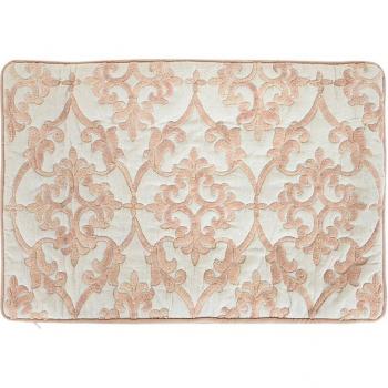 Funda cojín algodón 60x1x40 bordado beige