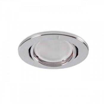 Aro Foco Downlight Circular Basculante Vepa Acero 90mm - Cromado