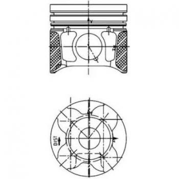Pistón Kolbenschmidt 40179600 de alta calidad para motores