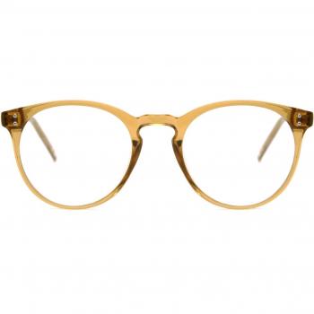 Gafas Anti-Azules Oval Montuta Completa Plástico Marrón Armazones para Hombre - SmartBuy Collection