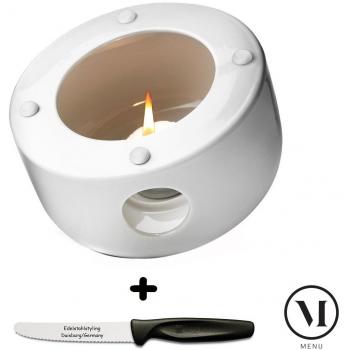 Menu Additions New Norm – Calientaplatos para Kettle Tetera + acero inoxidable Styling Cuchillo universal Set de regalo