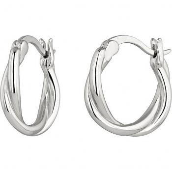 Aros Earcandy Eleonora labrado de trenza elaborados en Plata de Ley 925