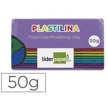 PLASTILINA LIDERPAPEL LILA UNIDAD TAMAÑO PEQUEÑO