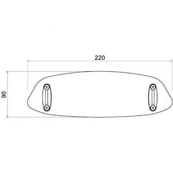 Visera Suelta Multiregulable Universal Puig 6268H 230 x 90 mm