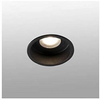 FARO BARCELONA Downlight empotrado redondo negro IP44 GU10 Hyde