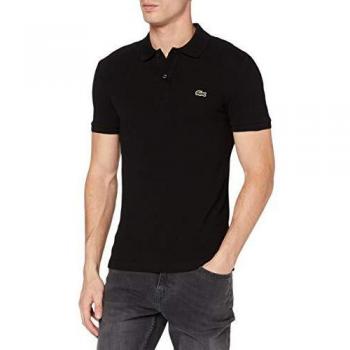 Lacoste Men's Slim Fit Black Piqué Polo Shirt PH4012