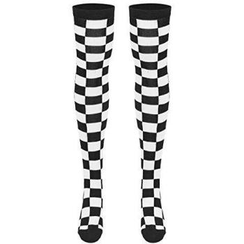 Urban Classics Ladies Checkerboard Overknee Socks, Calcetines para Mujer, Mehrfarbig