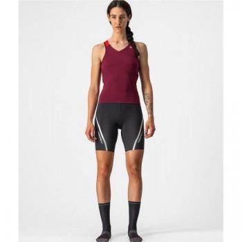 Camiseta sin mangas Castelli Solaris W Bordeaux/Red M