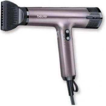 Beurer HC 100 Excellence High-Speed Hair Dryer with Digital Motor, 1700W, Lightweight, 4 Temperature Settings, Includes Nozzle and Diffuser