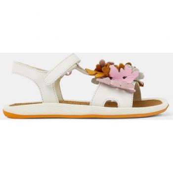 CAMPER Twins - Sandals for Girls - White, Pink, Orange, Smooth Leather, Size 29 and Size 11