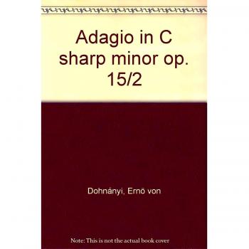 Adagio in c sharp minor op. 15-2 orgue