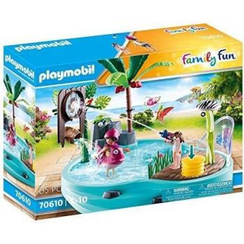 PLAYMOBIL Family Fun 70610 Piscina Divertida con Rociador de Agua