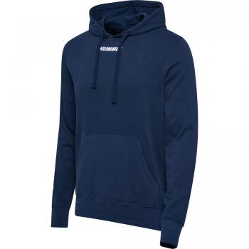 Hummel Elemental Unisex Hooded Sweatshirt in Dress Blues