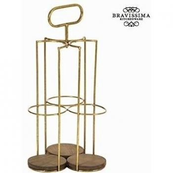 Portabottiglie per 3 bottiglie - Art & Metal Collezione by Bravissima Kitchen
