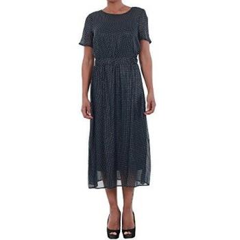 Vero Moda Vestido Mujer M Azul Marino 10195121 VMSILVIA Dot 2/4 Calf Dress Vol Navy Blazer/Silver Dots