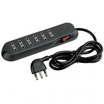 Multipresa Bticino Slim 6 Salidas 16A 1.5 Metros Gris