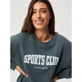 Björn Borg Ace Boyfriend Sweatshirt Women Dark Green, Size S
