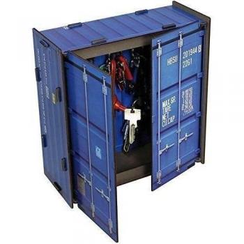 Werkhaus - Caja para llaves, diseño de contenedor, color azul