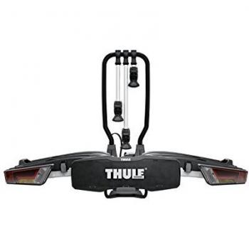 Thule EasyFold XT 3, Portabicicletas para Bola de Remolque Totalmente Plegable, Compacto y fácil de Usar, para Todo Tipo de Bicicletas, Référencia 934