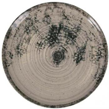 Plato Llano La Mediterránea Aspe Gris Ø 26 x 2,5 cm (12 Unidades)