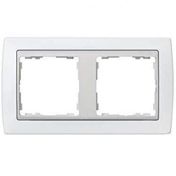 Simon - 82620-30 marco 2 elemento s-82 monocolor blanco nieve Ref. 6558230160