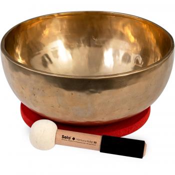 Sela Harmony Singing Bowl 29 cm with Mallet, Silver Percussion