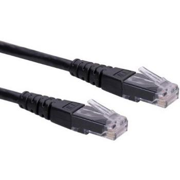 Cable de conexión UTP Cat.6 negro 0,5 m