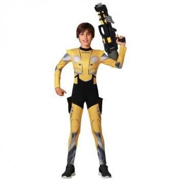 Disfraz Infantil de Héroe Robot Amarillo para Niño 7 a 9 Años